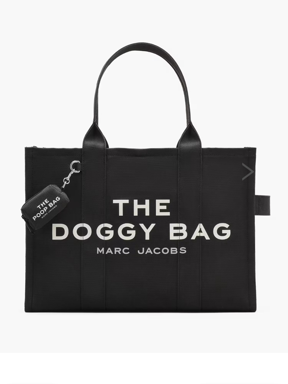 Marc Jacobs Black 'The Doggy Bag' Tote
